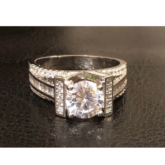 Jewelry - 10K Gold Filled 3K Clear 5a CZ Ring size 8 1/4